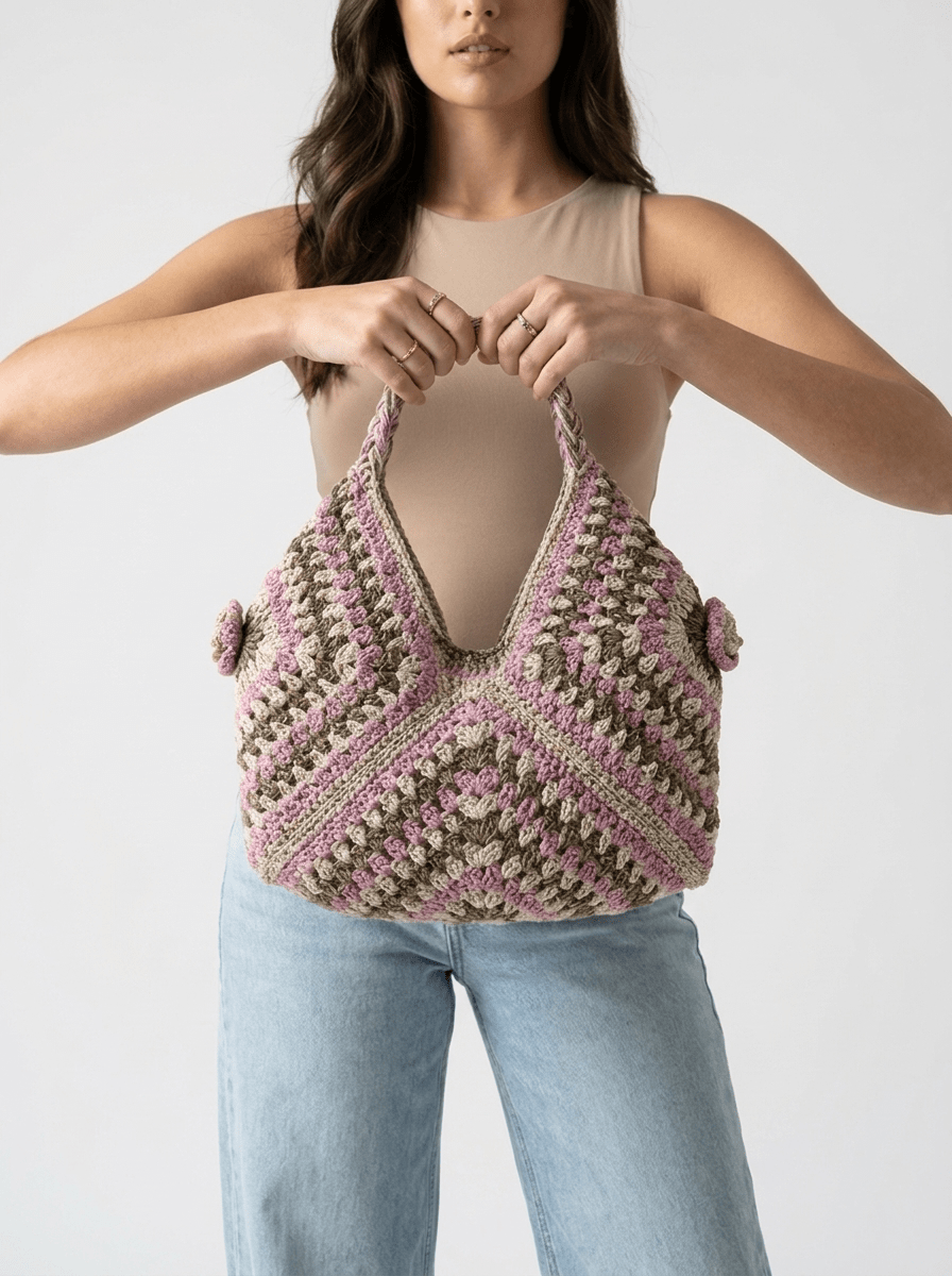 Handcrafted Crochet Hobo Shoulder Bag | GAIIA